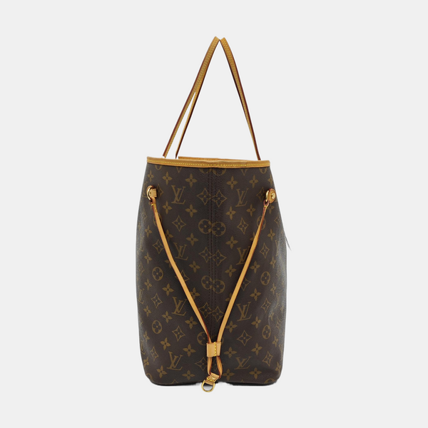NEVERFULL GM Monogram Coated Canvas Brown