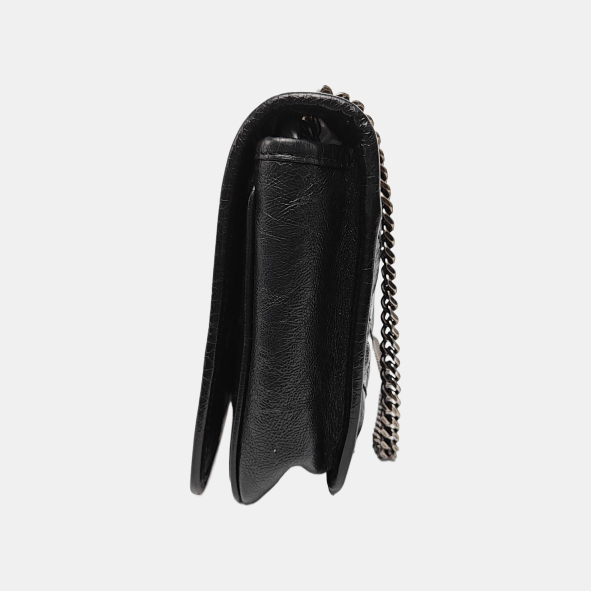 Authenticated pre-owned  NIKI Mini Chevron, Quilted Calfskin Black - Crossbody Bag at Looply