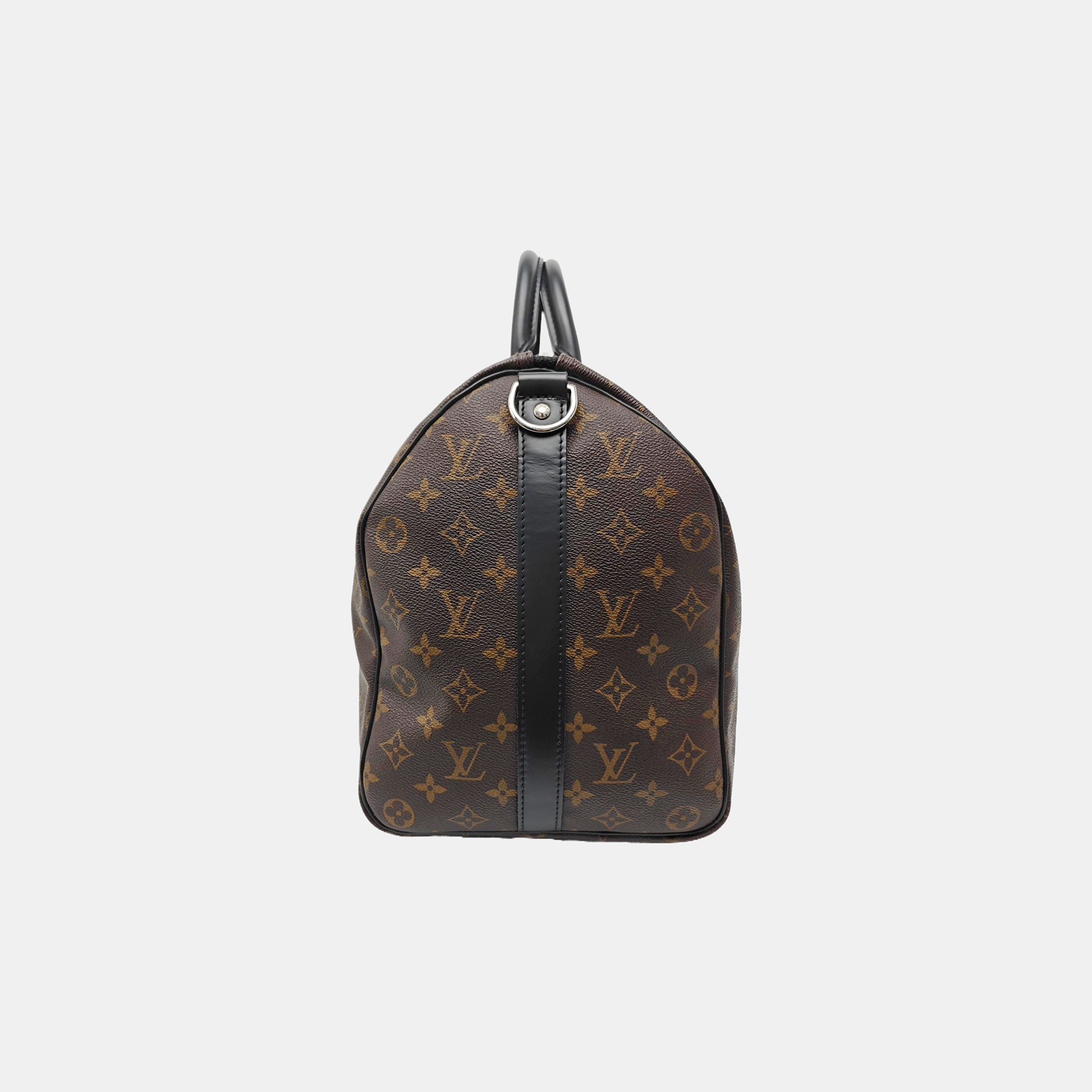 KEEPALL 45 Monogram Coated Canvas Brown