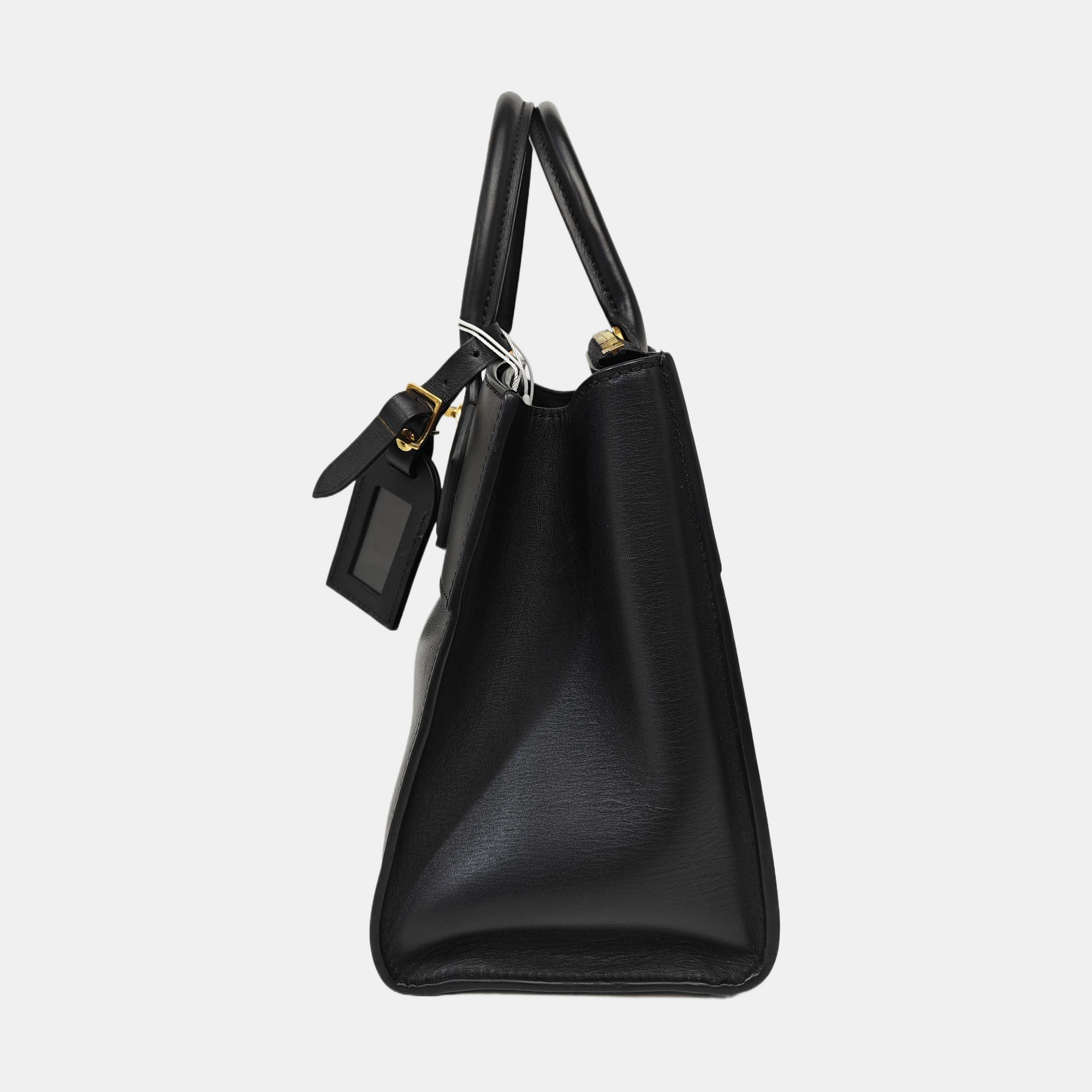 CITY STEAMER PM Calfskin Black