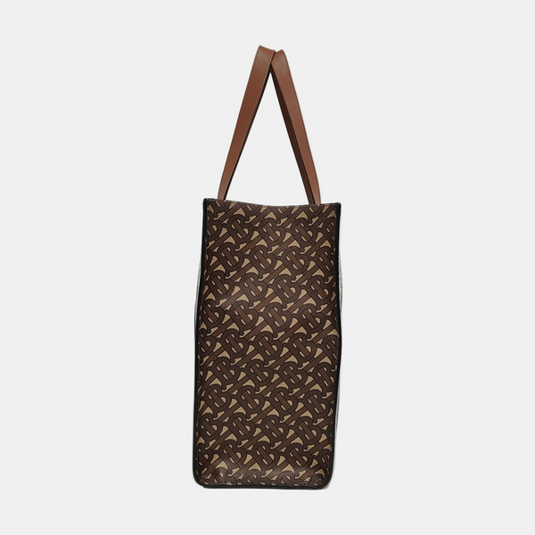 MONOGRAM Small Coated Canvas Brown