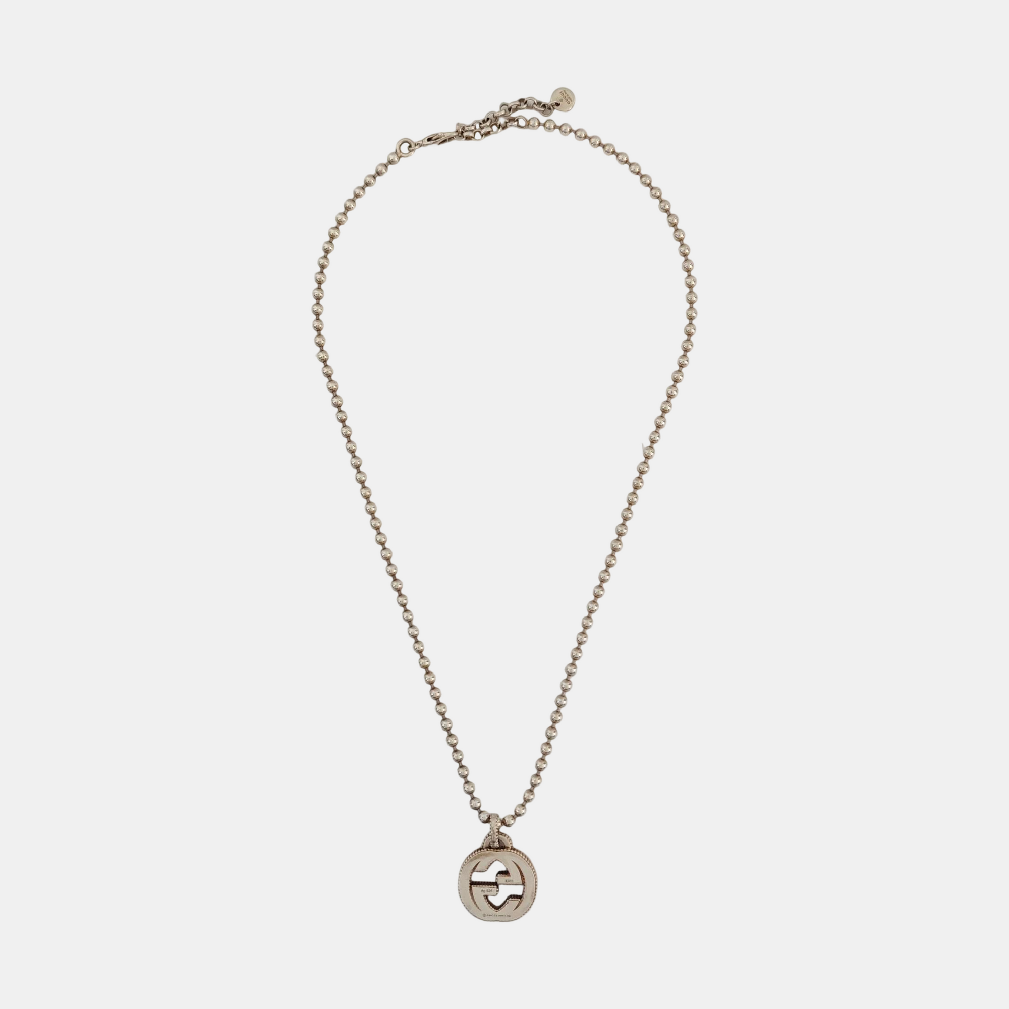 Interlocking G 925 Sterling Silver Necklace