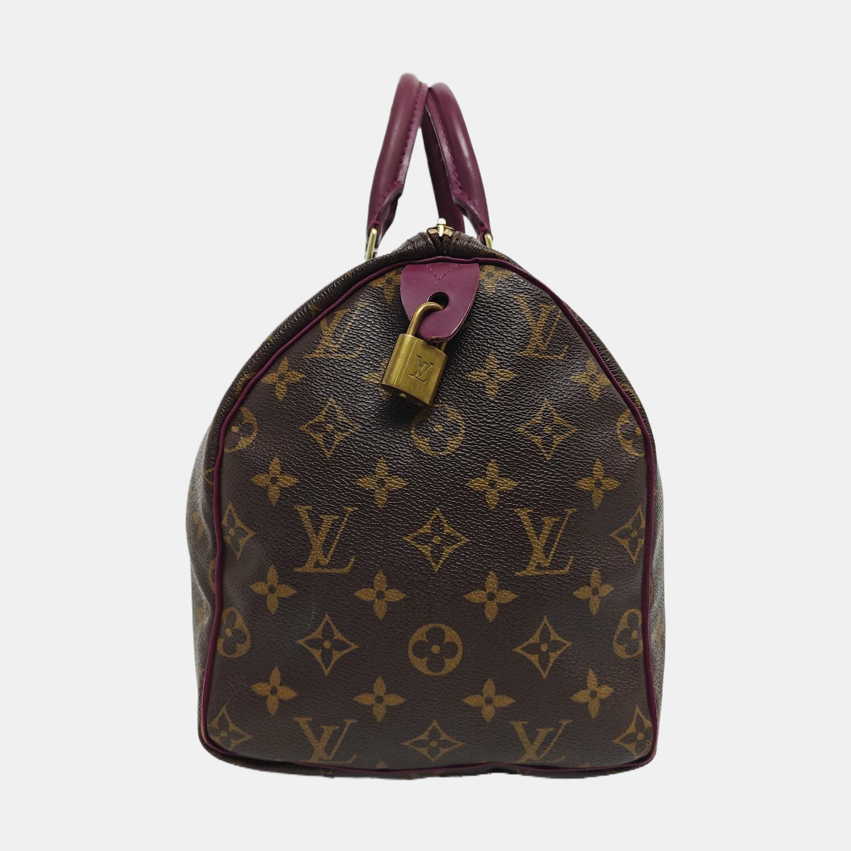 SPEEDY 30 Monogram Coated Canvas Brown