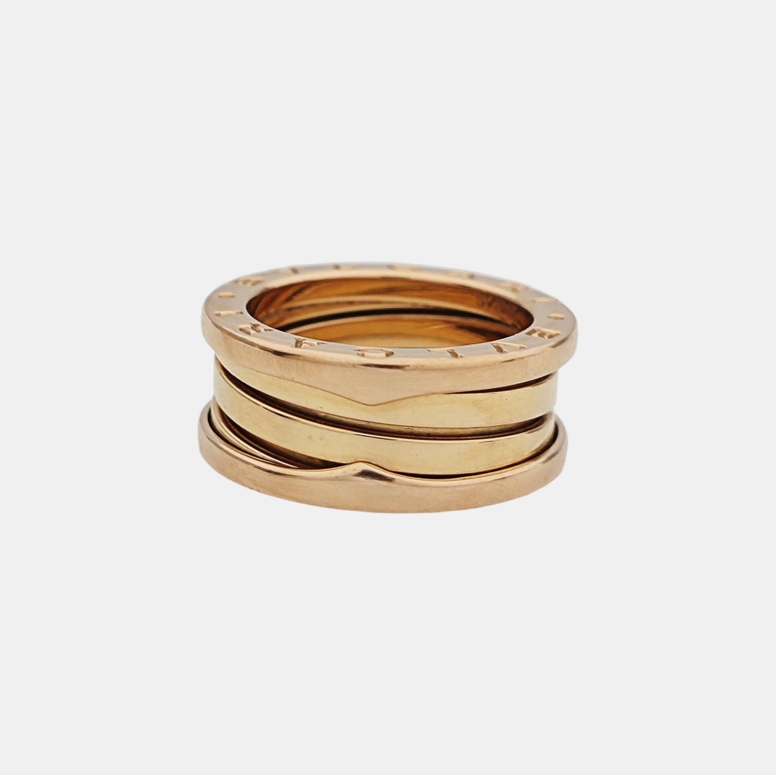 B.ZERO1 18k Rose Gold Ring EU 51