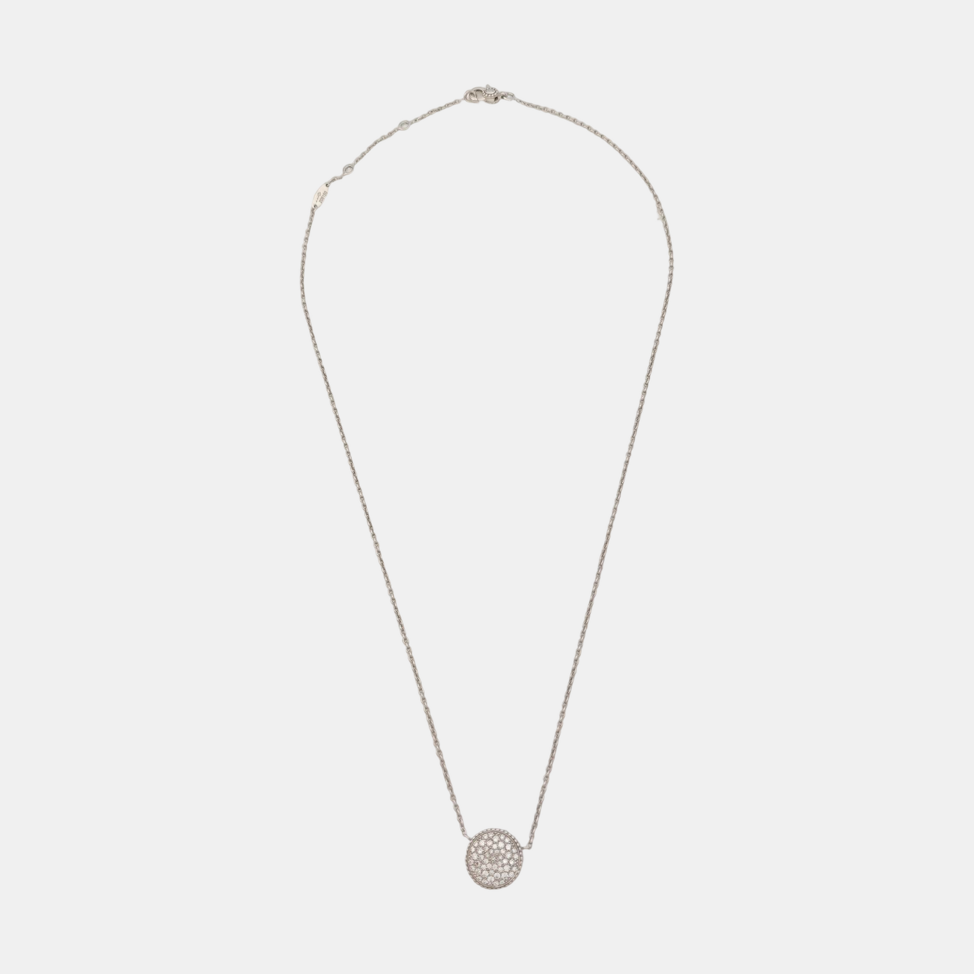 Rose Des Vents 18k White Gold Silver Necklace