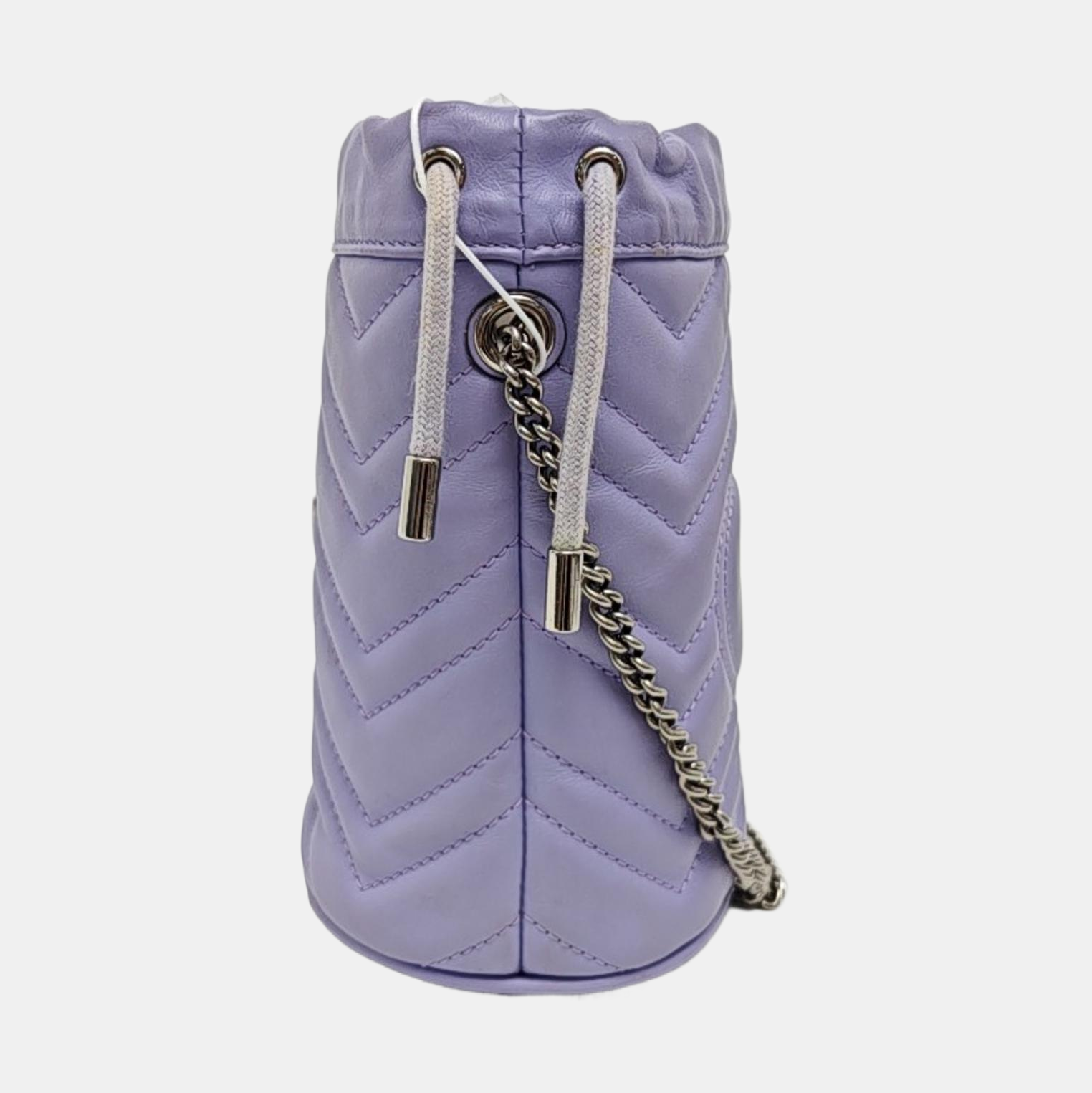 GG Marmont Mini Quilted Calfskin Purple