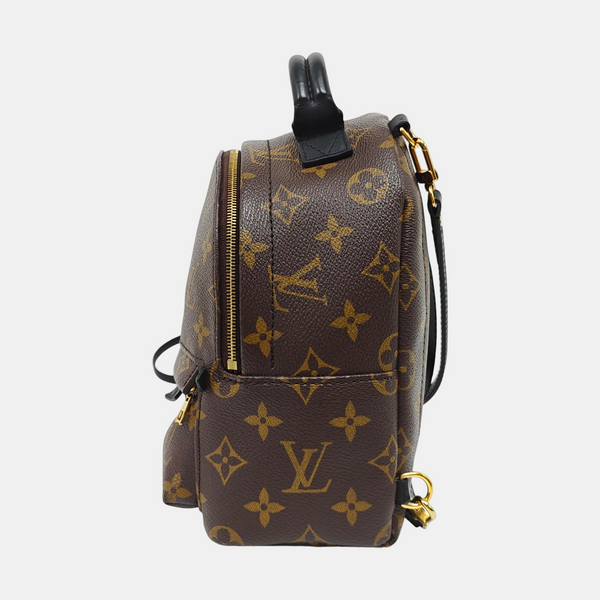 PALM SPRINGS Mini Monogram Coated Canvas Brown