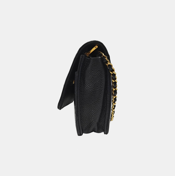 WOC Quilted Grained Calfskin Black