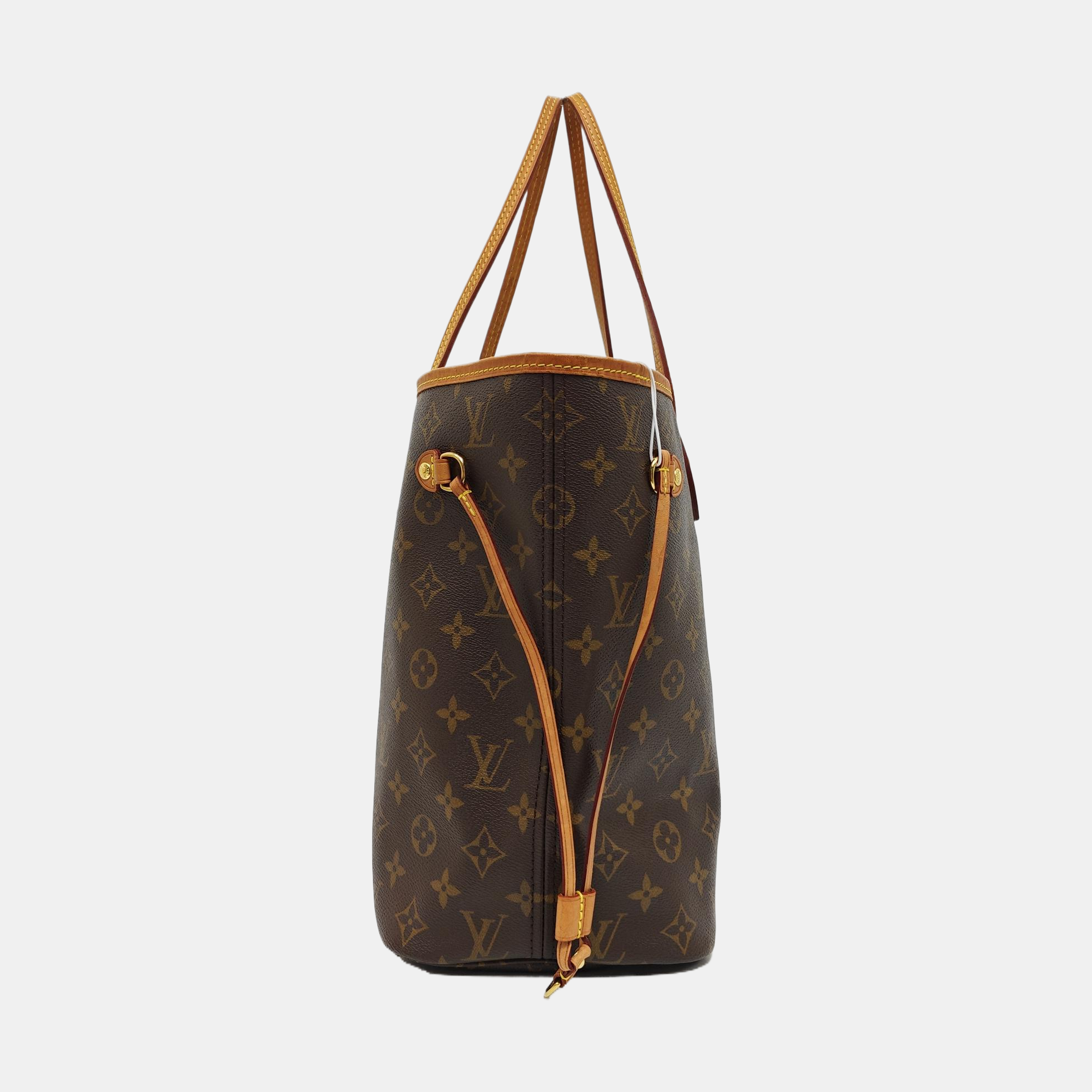 NEVERFULL MM Monogram Coated Canvas Brown