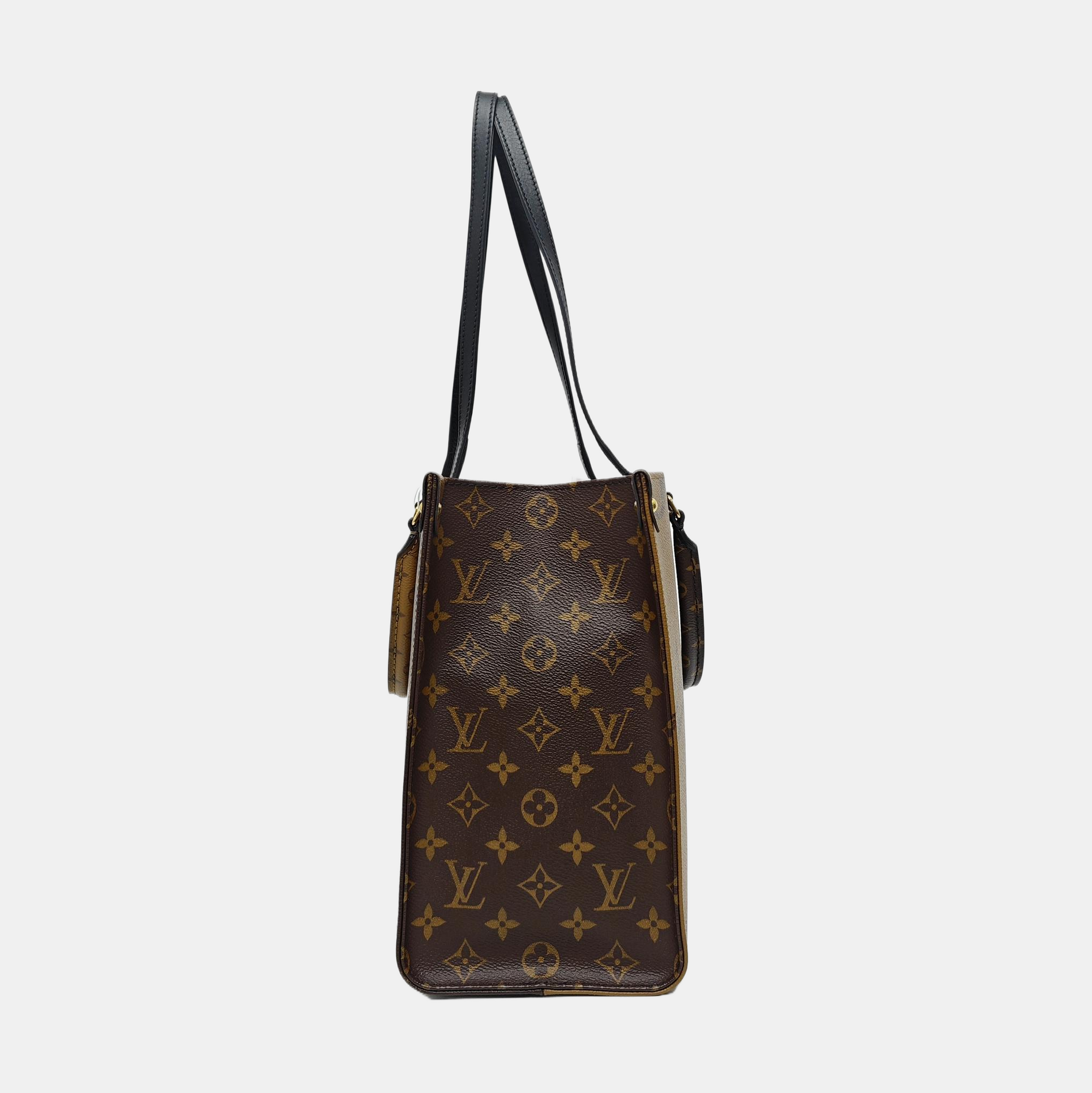 ONTHEGO MM Monogram Coated Canvas Brown