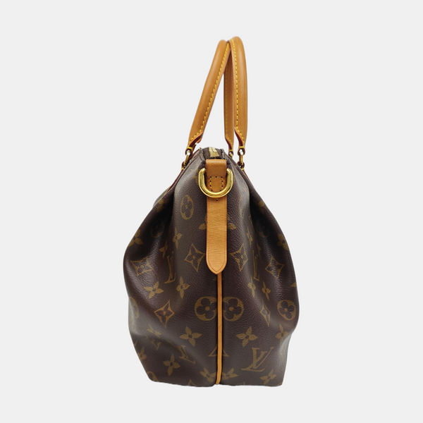 TURENNE Monogram Coated Canvas Brown