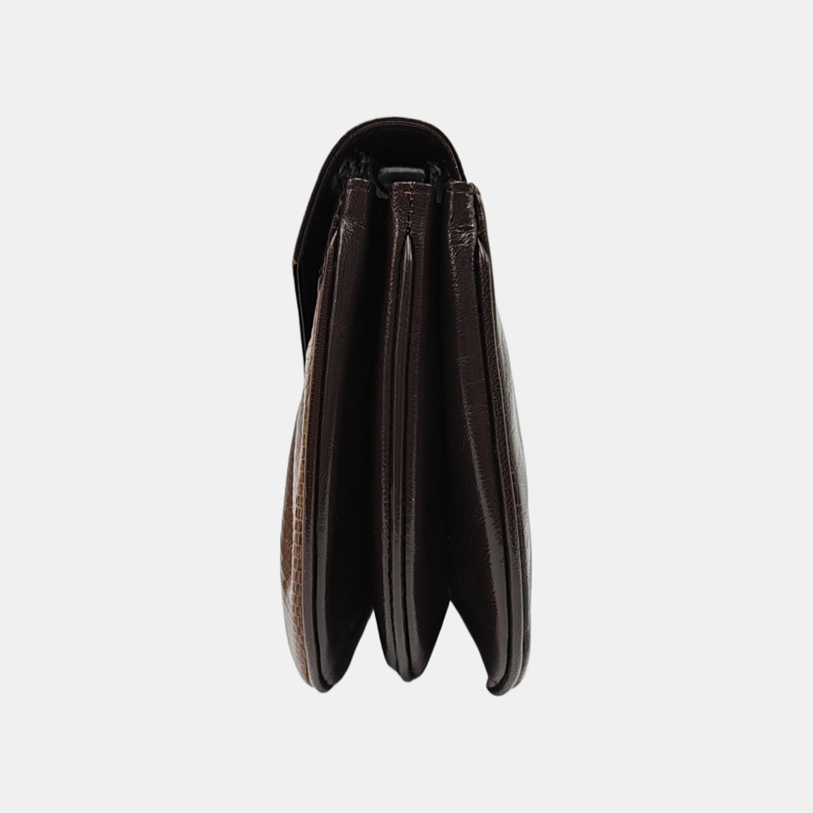 Lizard Shoulder Bag Brown