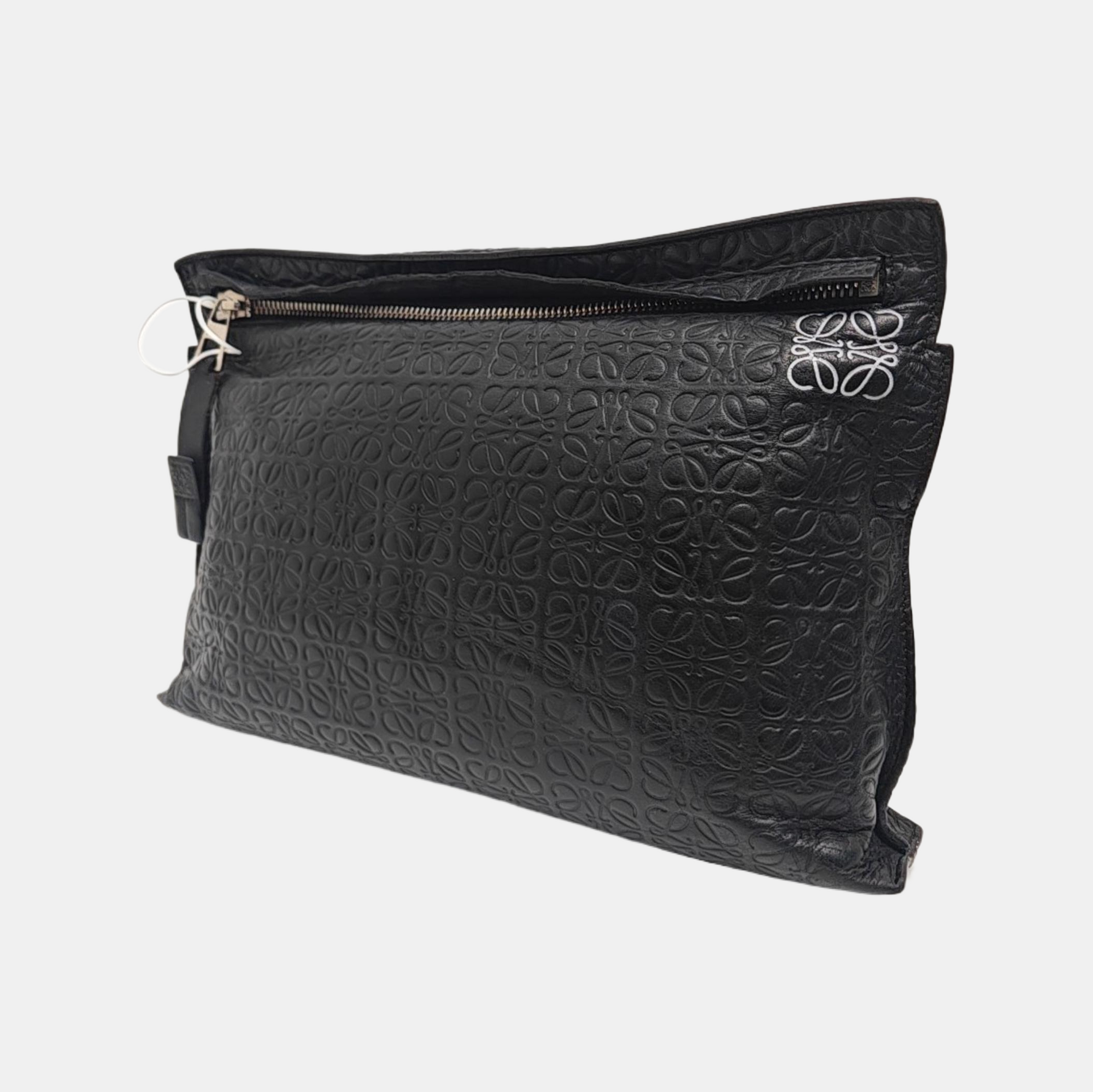 T Pouch Monogram Calfskin Black
