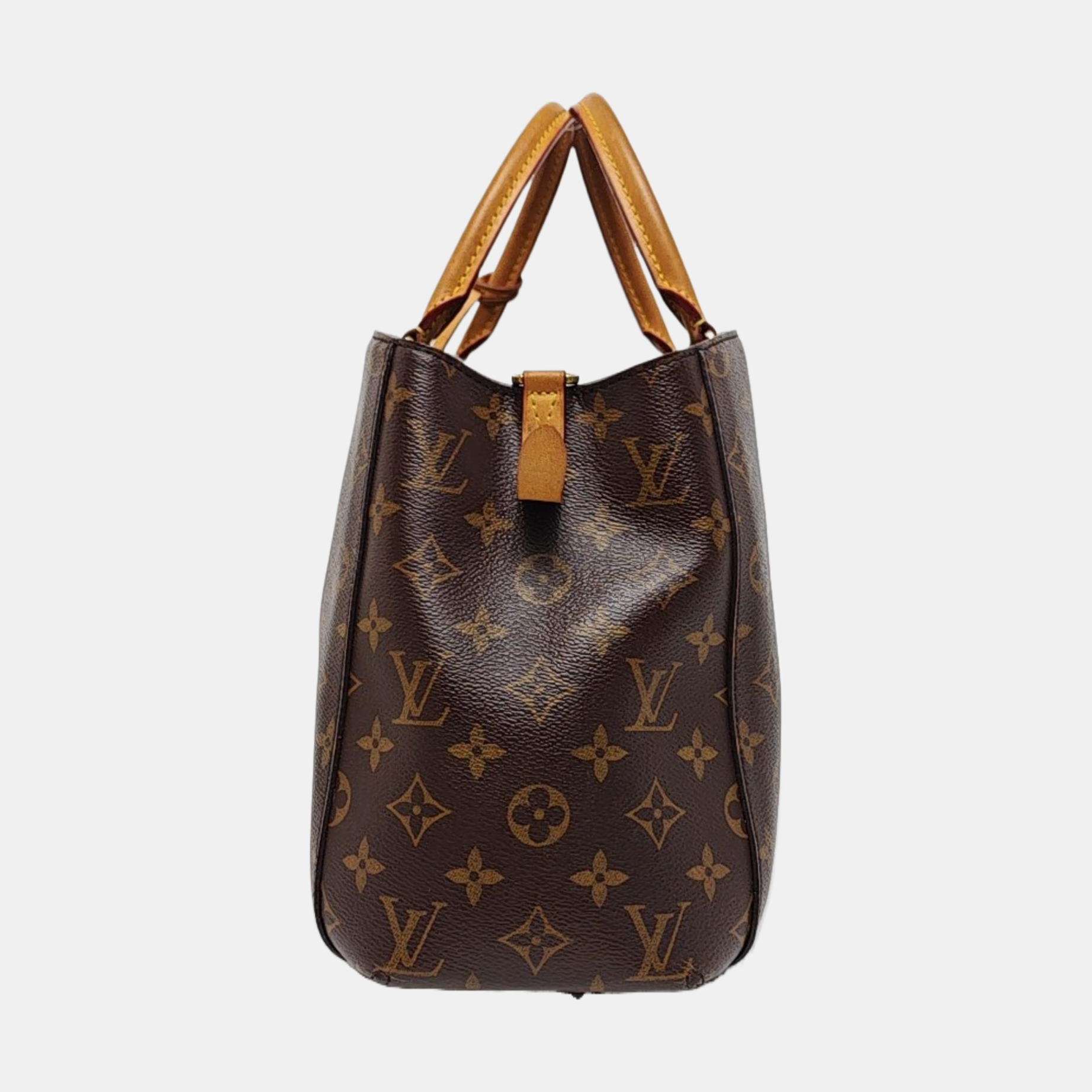 MONTAIGNE Monogram Coated Canvas Brown