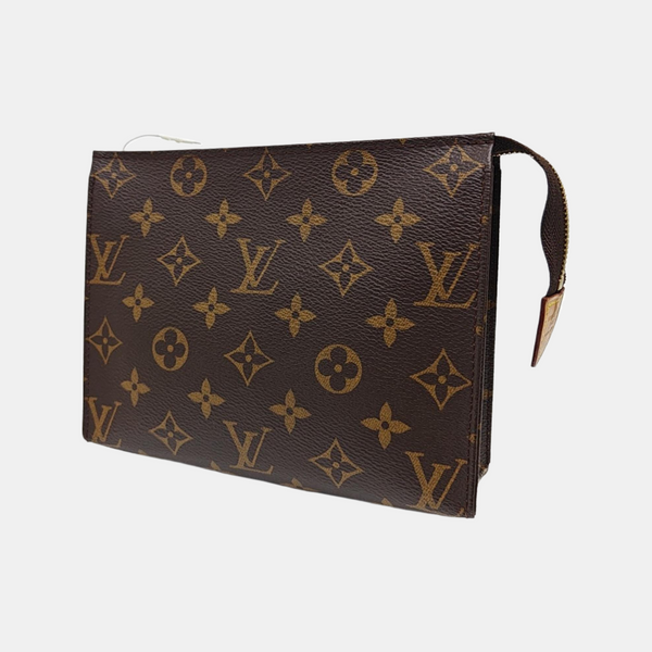 TOILET POCKET 19 Monogram Coated Canvas Brown