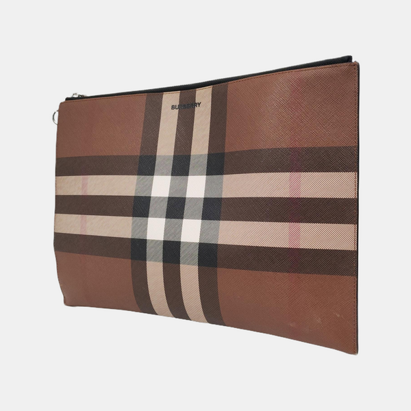 Large Coated Canvas Brown