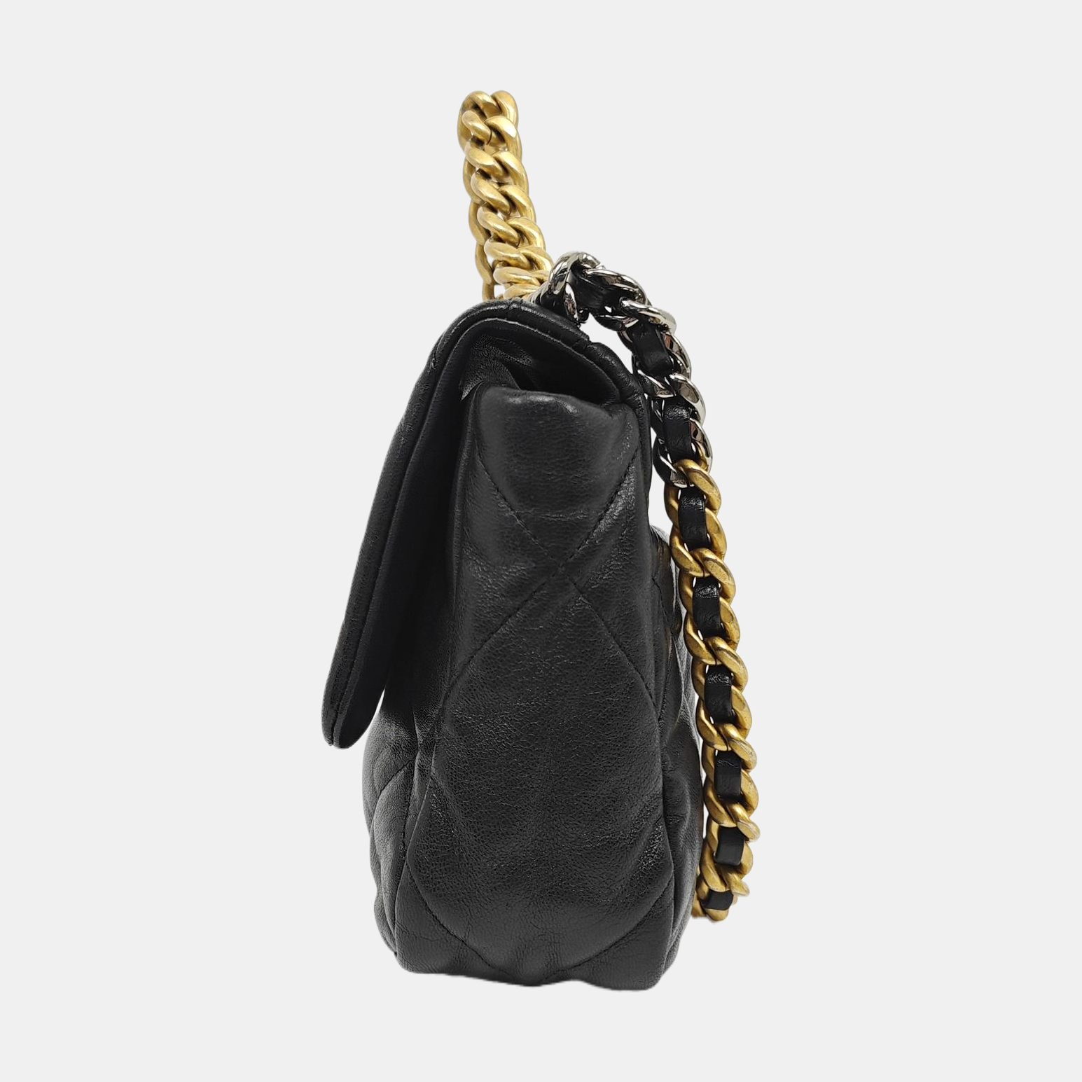 CHANEL 19 Small Quilted Lambskin Black