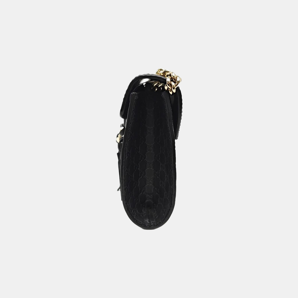 Emily Chain Mini Monogram Calfskin Black