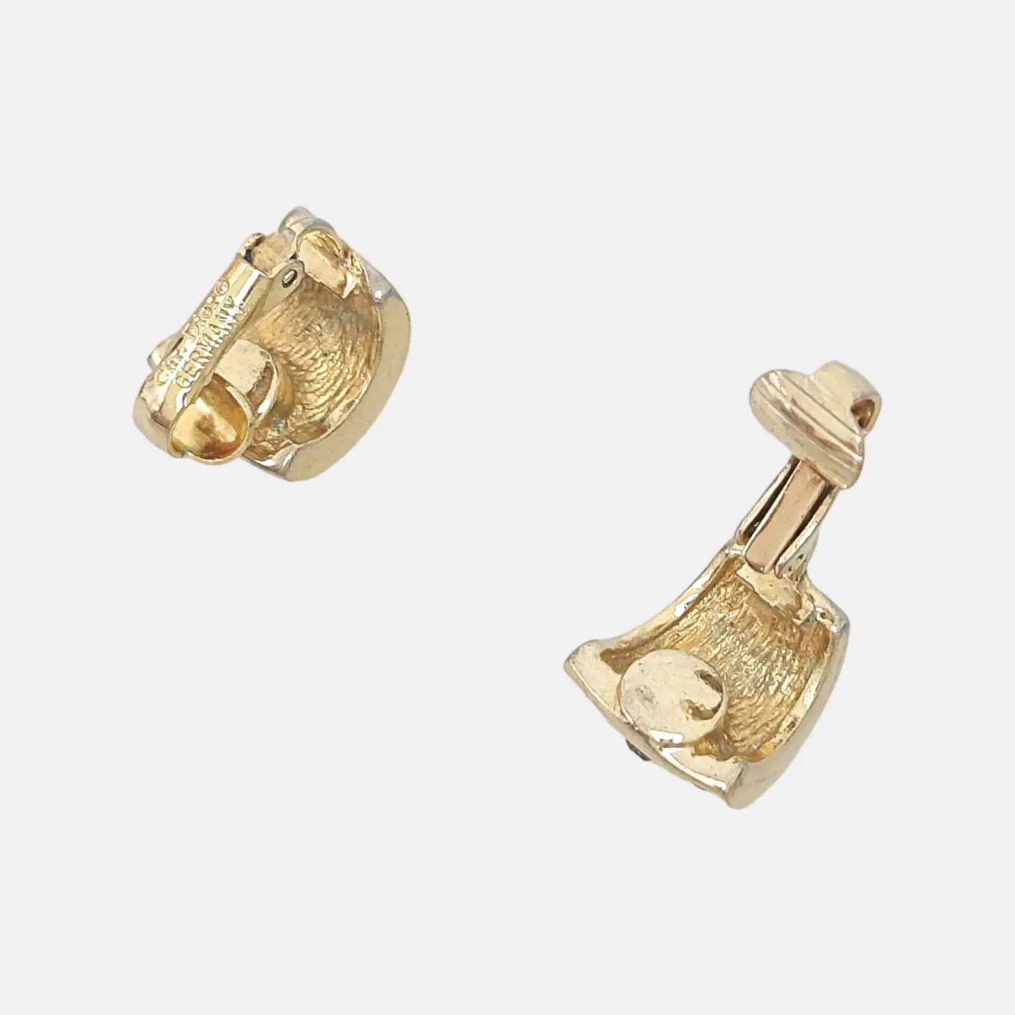 Metal Gold Clip On Earrings