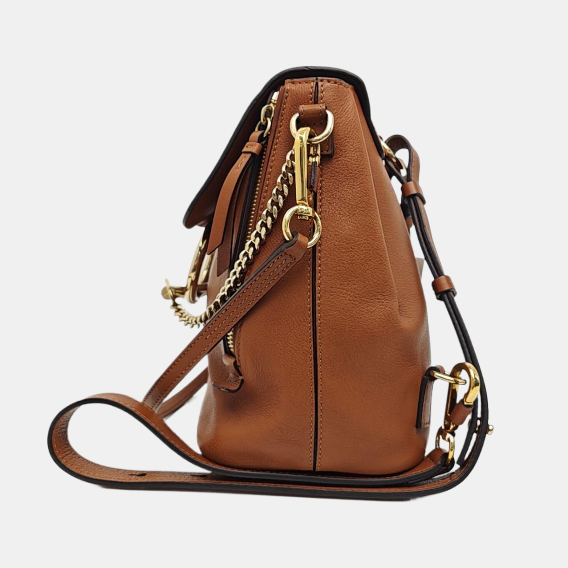 Faye Small Calfskin Brown