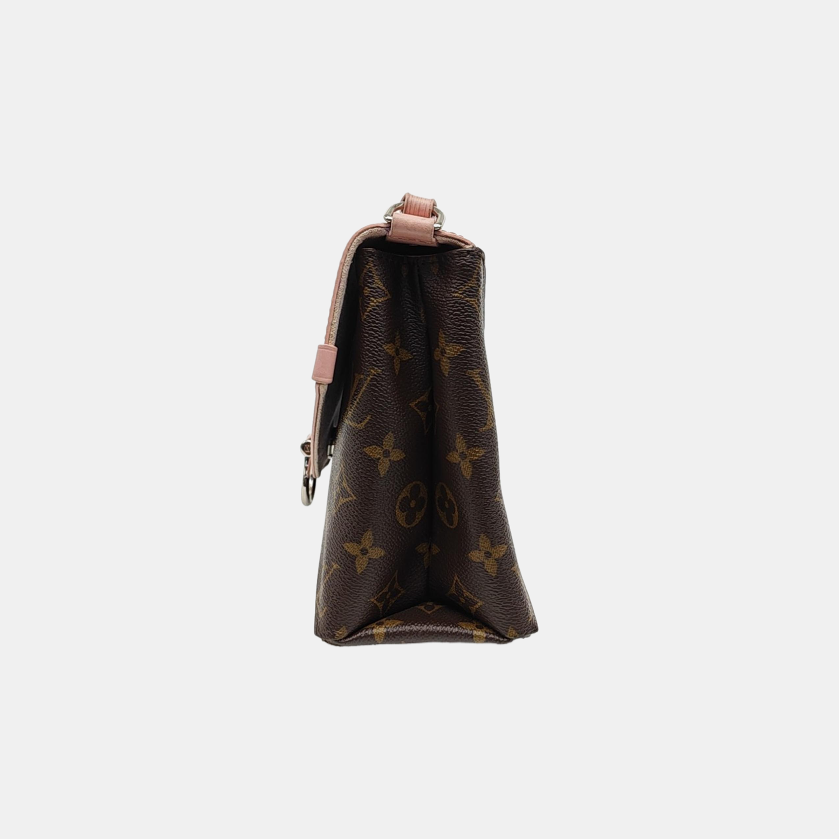 SAINT MICHEL Monogram Coated Canvas Pink