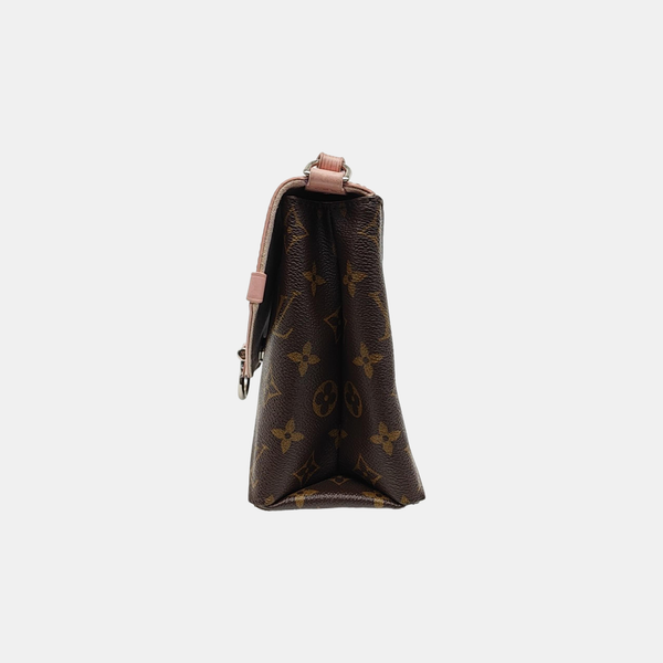 SAINT MICHEL Monogram Coated Canvas Pink