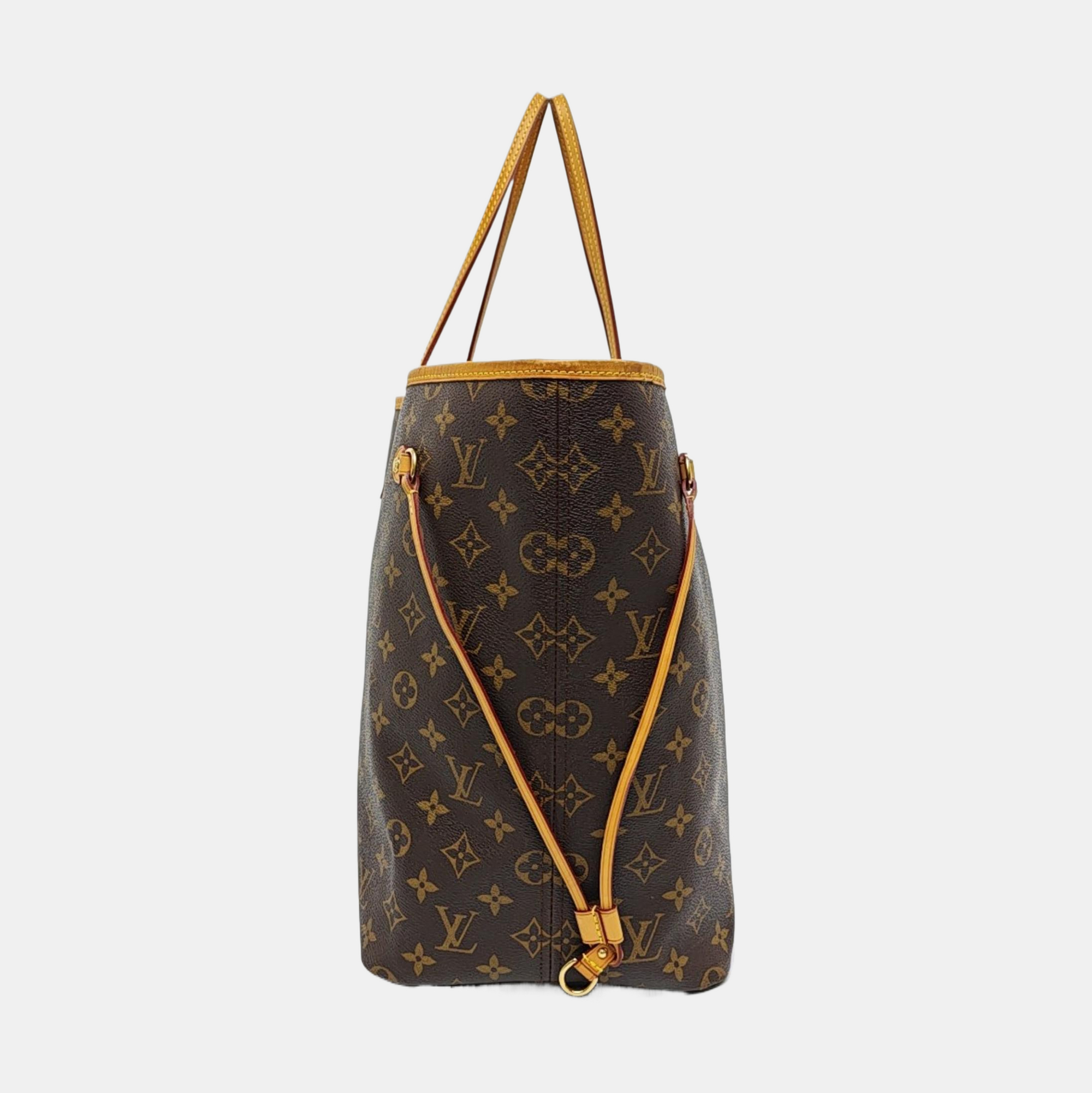 NEVERFULL GM Monogram Coated Canvas Brown