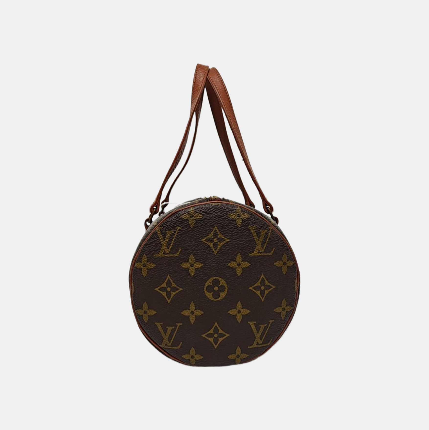 PAPILLON MM Monogram Coated Canvas Brown