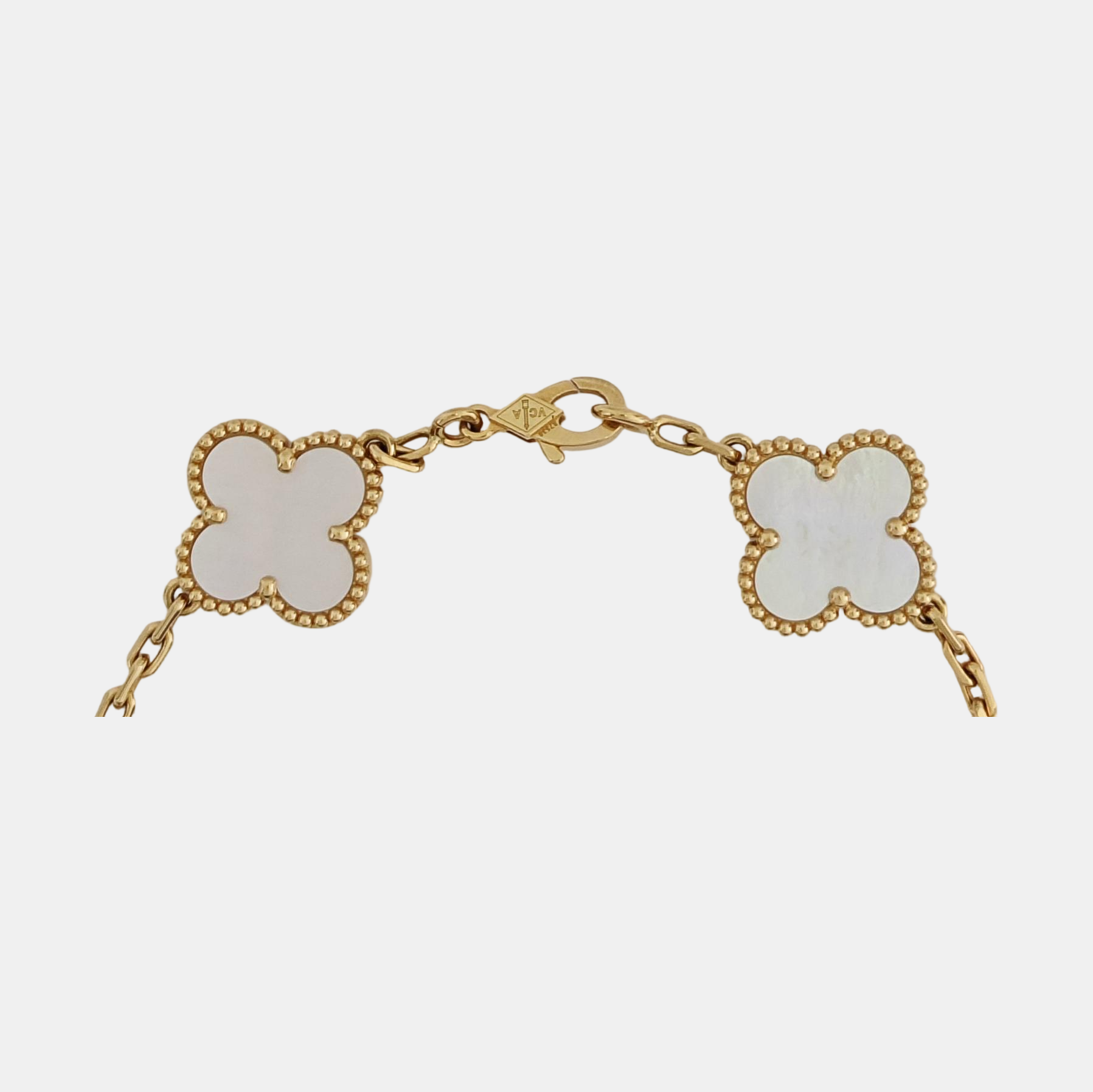 Vintage Alhambra 18k Gold Bracelet