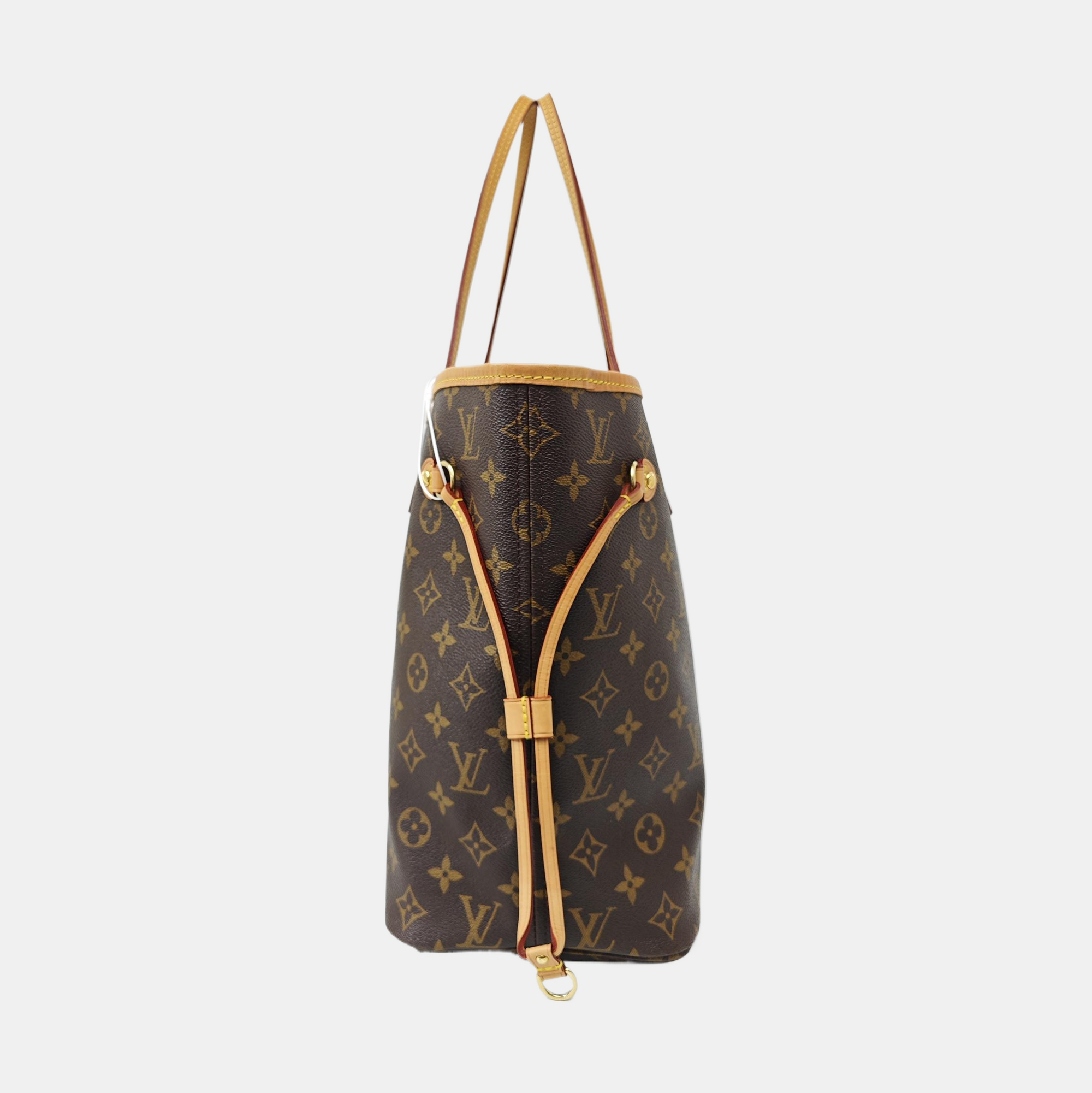 NEVERFULL MM Monogram Coated Canvas Brown