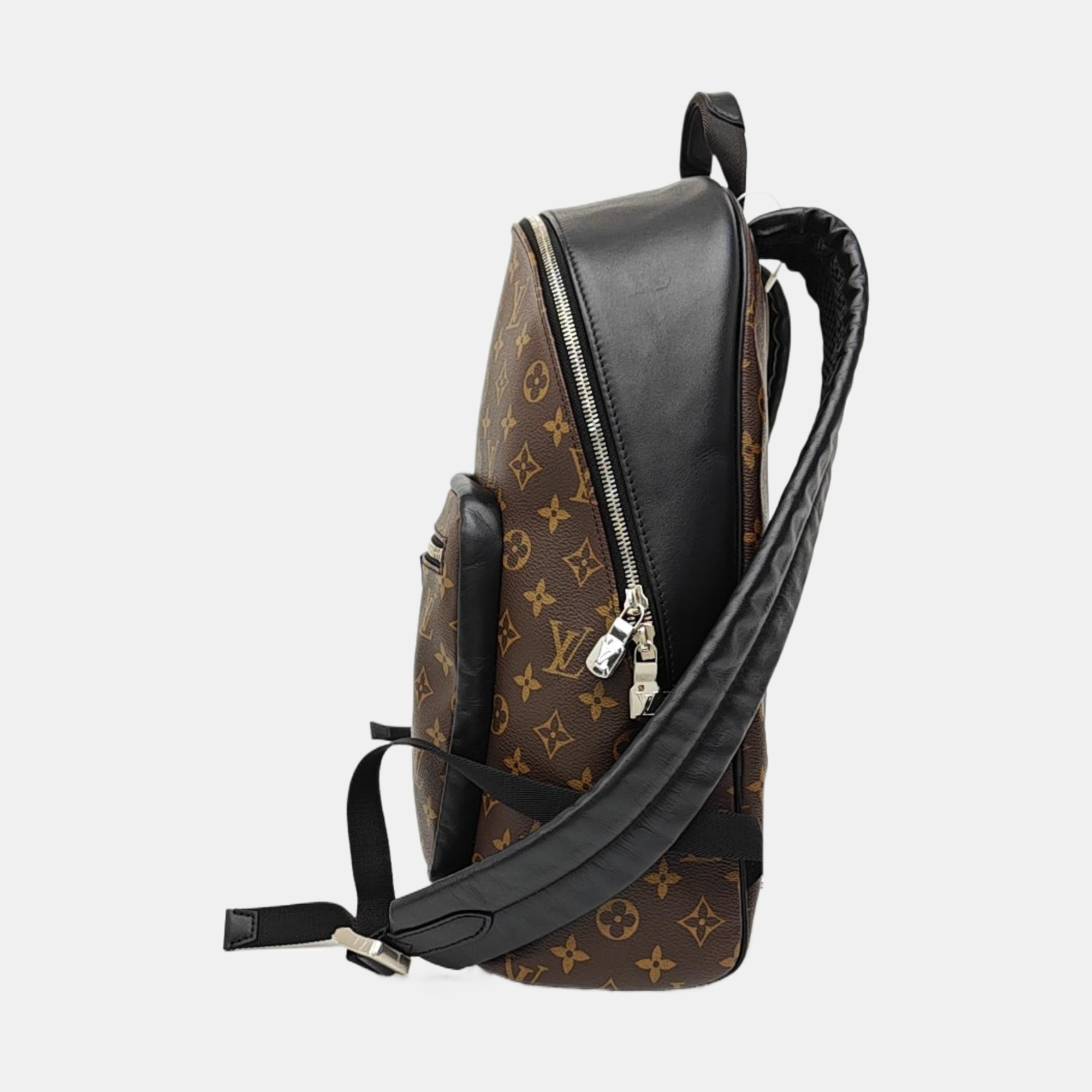 JOSH Monogram Coated Canvas Brown