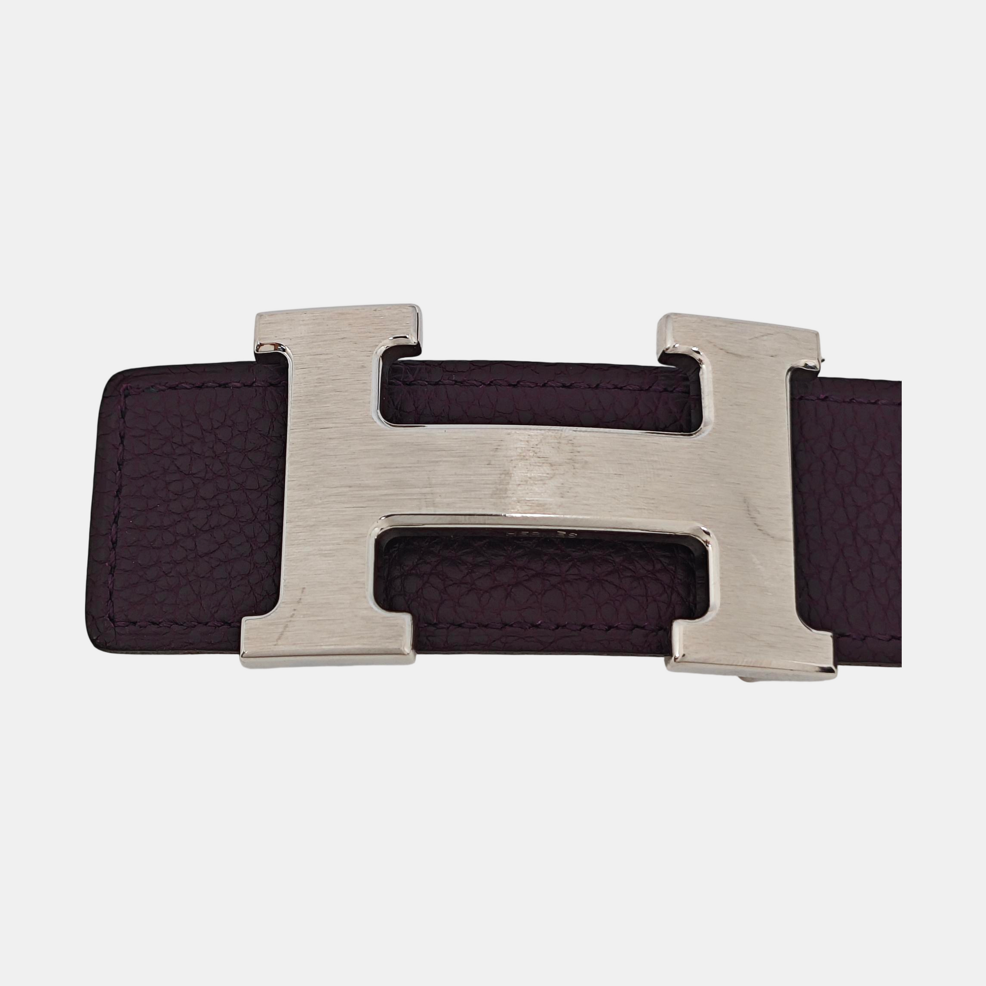 Leather Belt Purple