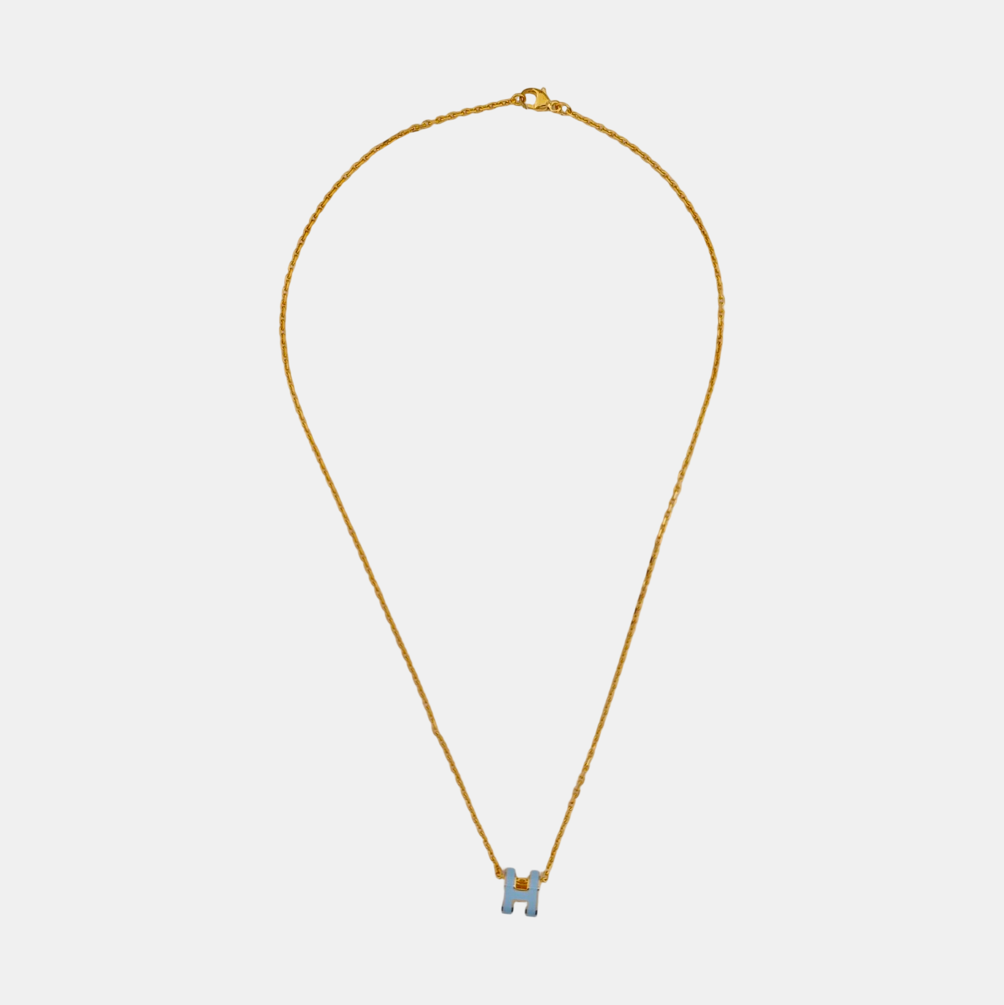 Pop H Metal Gold Necklace