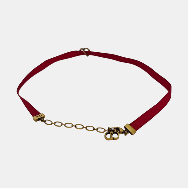 Fabric Red Necklace