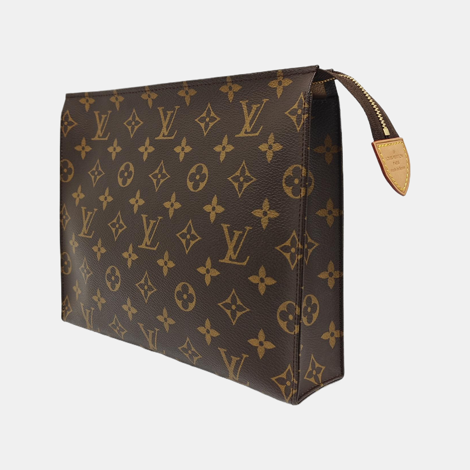 TOILET POCKET 26 Monogram Coated Canvas Brown