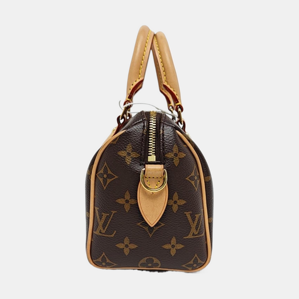 SPEEDY 20 Monogram Coated Canvas Brown