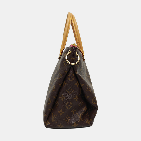 PALLAS MM Monogram Coated Canvas Brown
