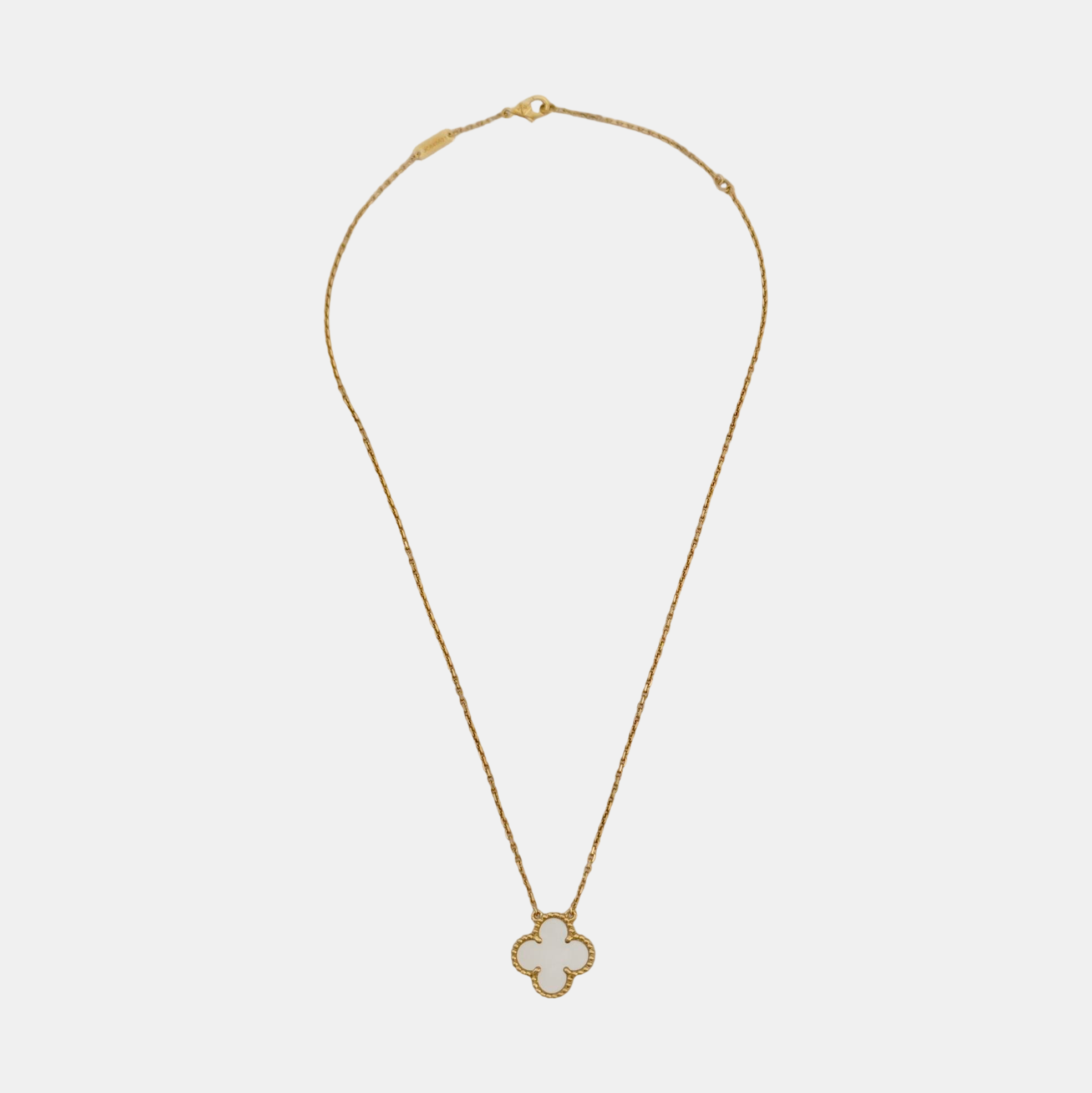 Vintage Alhambra 18k Gold Necklace