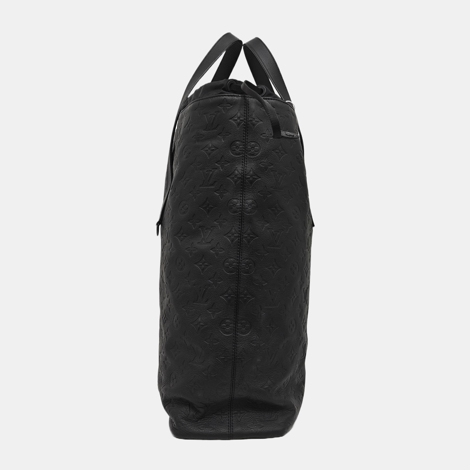 CABAS LIGHT Monogram Calfskin Black