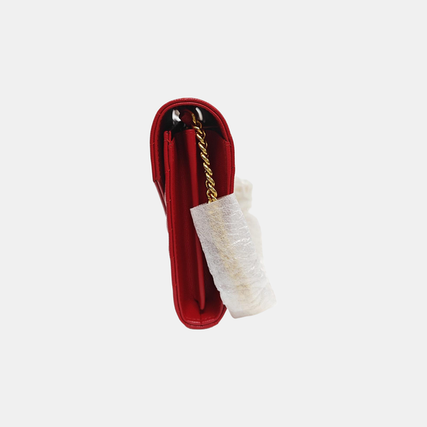 MONOGRAM Medium Chevron Calfskin Red
