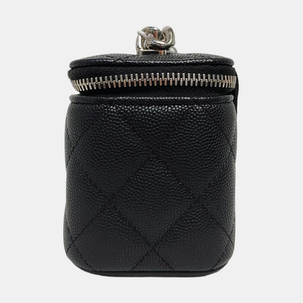 Quilted Grained Calfskin Black