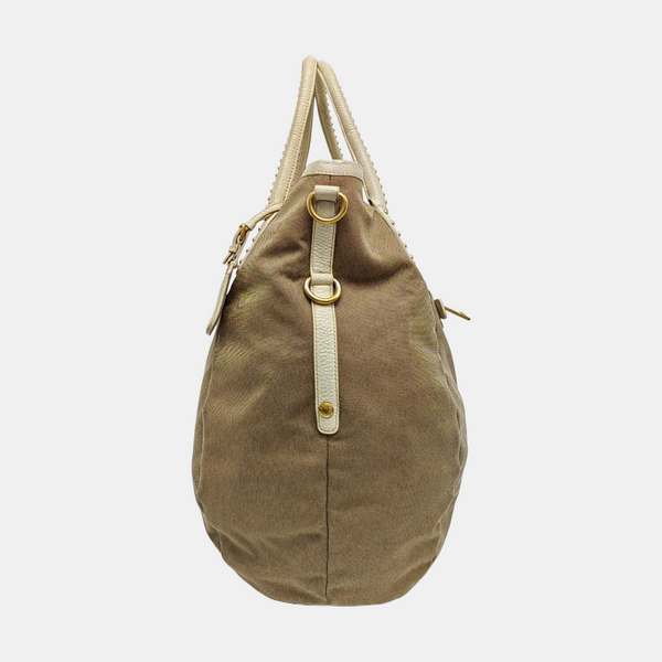 Canvas Shoulder Bag Brown