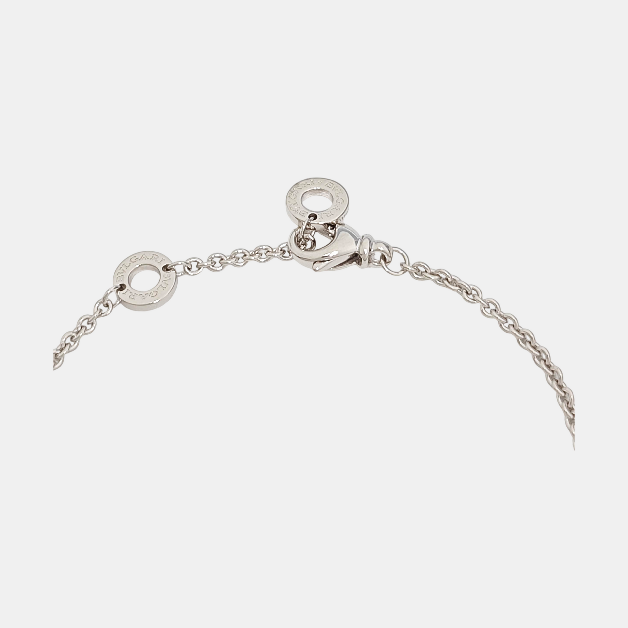 B.ZERO1 18k White Gold Silver Bracelet