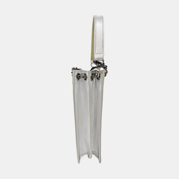 Calfskin Shoulder Bag Silver