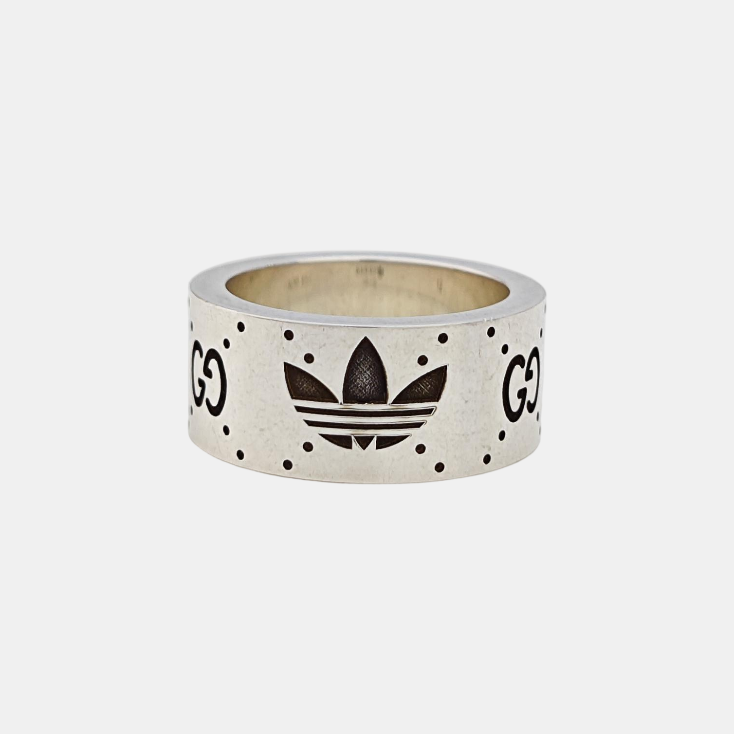 Adidas X Gucci 925 Sterling Silver Ring HK 12