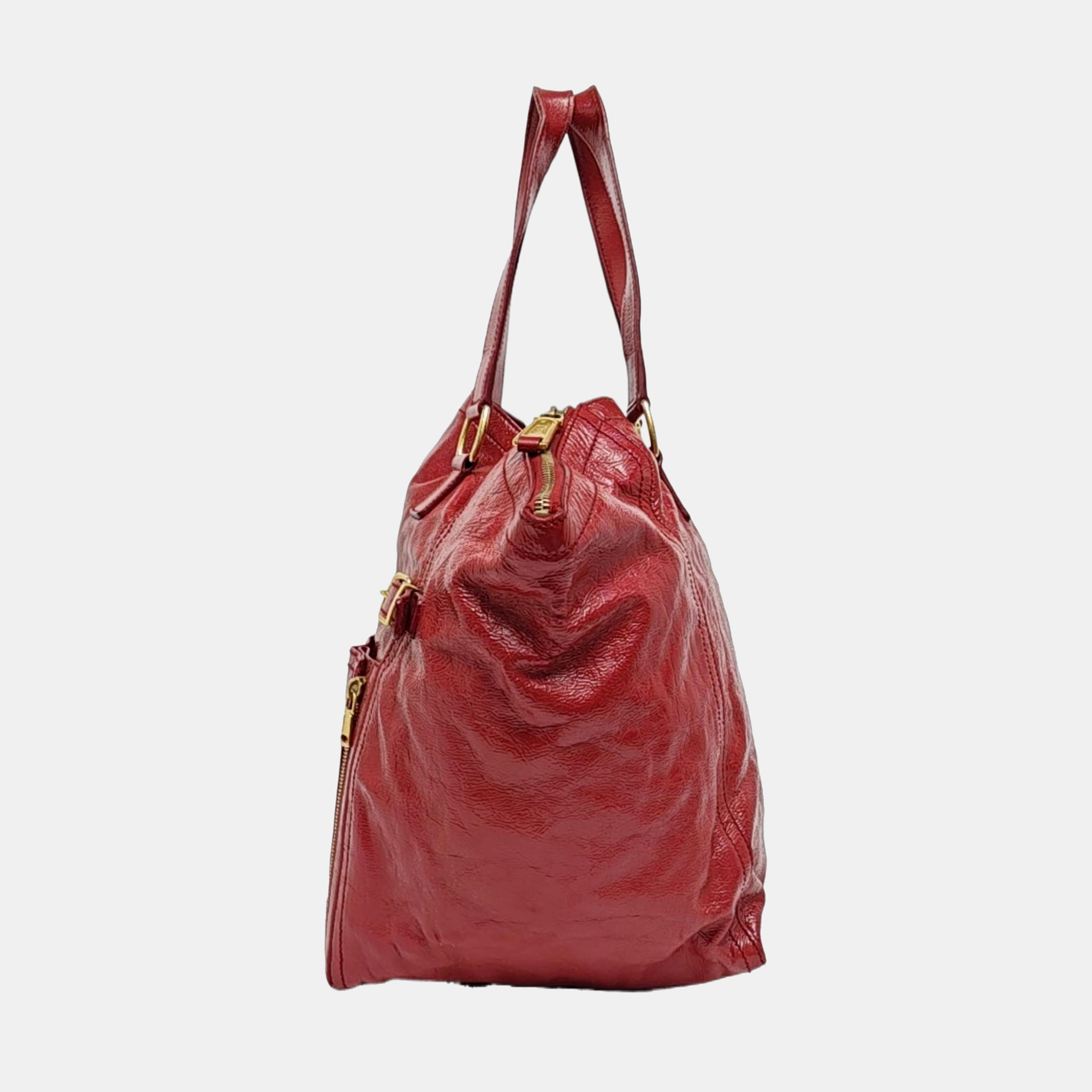 DOWNTOWN CABAS Calfskin Red