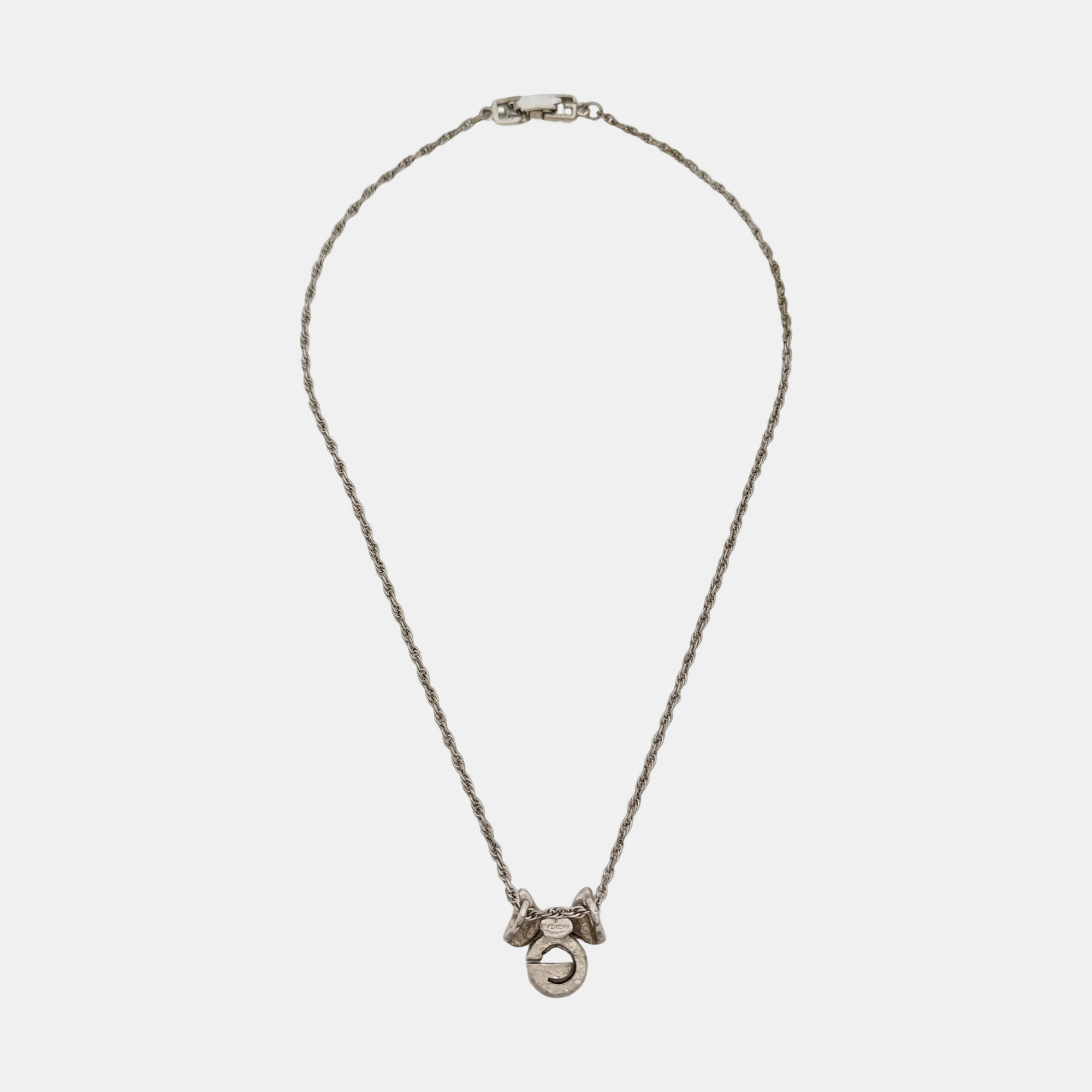 G Link Metal Silver Necklace