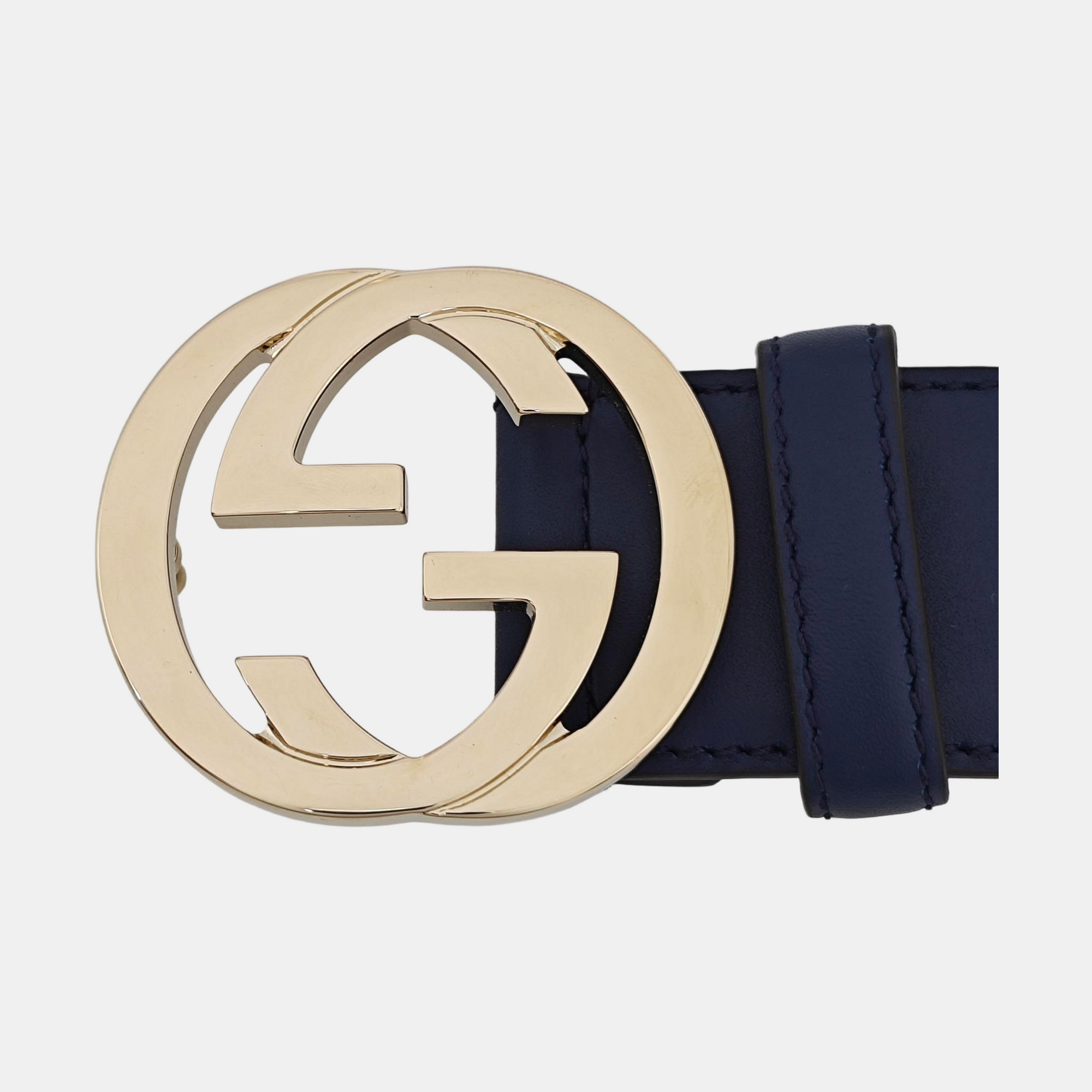 Leather Belt Blue