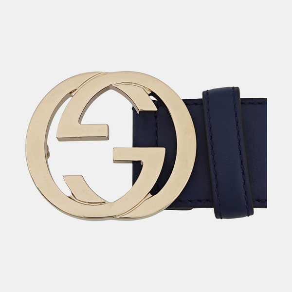 Leather Belt Blue