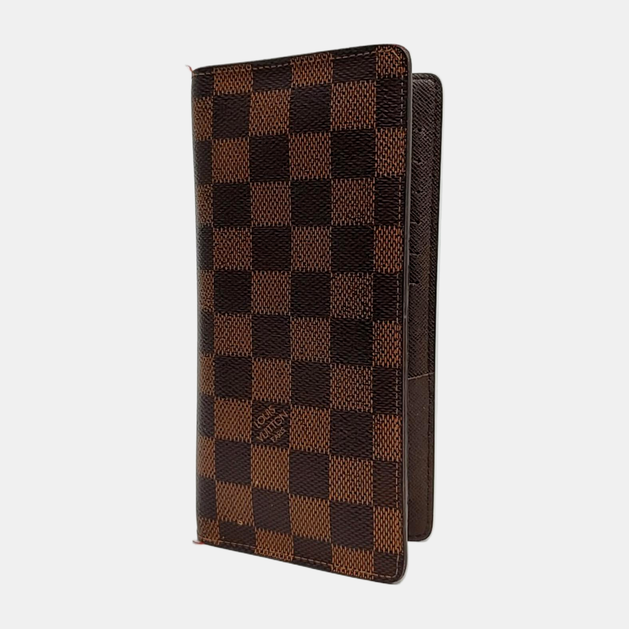 JAMES Damier Ebene Coated Canvas Brown Wallet
